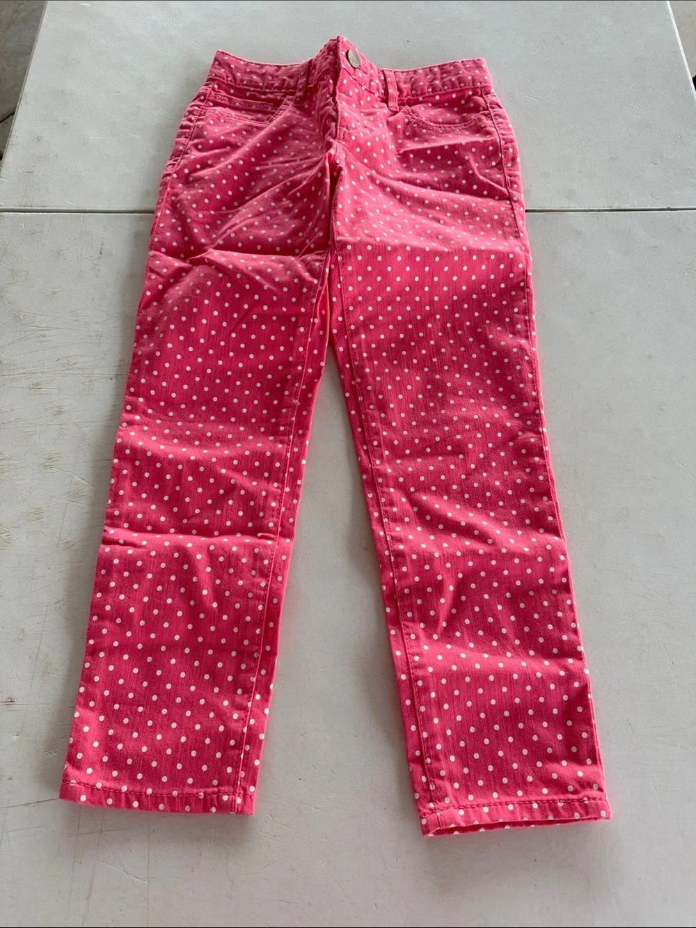GAPKIDS Sassy Pink Polka Dot Girls Super Skinny Jeans